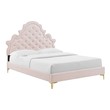 low queen size bed frame Modway Furniture Beds Pink