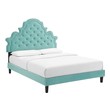 white king size bed frame with headboard Modway Furniture Beds Mint