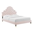 walnut platform bed queen Modway Furniture Beds Pink