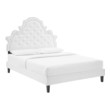 beige platform bed queen Modway Furniture Beds White