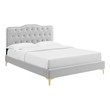 kingsize bed base Modway Furniture Beds Light Gray