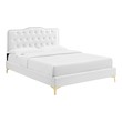 twin bed with stairs Modway Furniture Beds White