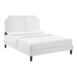 black bed frame with headboard queen Modway Furniture Beds White