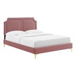 king bed with storage and headboard Modway Furniture Beds Dusty Rose