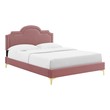 contemporary bed frame Modway Furniture Beds Dusty Rose