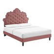 bed brown Modway Furniture Beds Dusty Rose