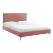 floor bed king Modway Furniture Beds Dusty Rose