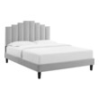 queen bed on king frame Modway Furniture Beds Light Gray
