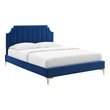 platform adjustable bed frame king Modway Furniture Beds Navy