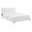 queen and twin bed in one room Modway Furniture Beds White