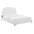 king walnut bed frame Modway Furniture Beds White