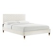 low platform bed queen Modway Furniture Beds White