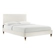 tufted king headboard and frame Modway Furniture Beds White