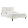 grey velvet queen bed Modway Furniture Beds White