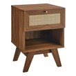 bedside storage cabinet Modway Furniture Decor Walnut