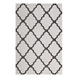 dark grey rug Modway Furniture Rugs Ivory and Charcoal