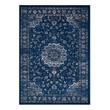 using carpet as a rug Modway Furniture Rugs Moroccan Blue, Beige and Ivory