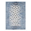 3 x 8 runner Modway Furniture Rugs Moroccan Blue and Ivory