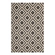 Rugs Modway Furniture Perplex Black and Beige R-1134A-58 889654115755 Rugs Beige Black ebonyCream beige i synthetics Olefin polyester po Area Rugs Area rugKids childre 