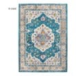 Rugs Modway Furniture Success Blue Ivory Yellow Orange R-1163C-58 889654142768 Rugs Blue navy teal turquiose indig synthetics Olefin polyester po Area Rugs Area rugKids childre 