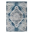 Rugs Modway Furniture Entourage Ivory and Blue R-1175B-58 889654143208 Rugs Blue navy teal turquiose indig synthetics Olefin polyester po Area Rugs Area rugKids childre 