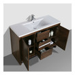 small sink unit bathroom Moreno Bath Rose Wood Finish
