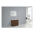 single modern bathroom vanity Moreno Bath Bathroom Vanities Rose Wood finish
