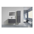 60 inch floating bathroom vanity Moreno Bath Bathroom Vanities High Gloss Grey Rich Finish