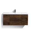 one sink vanity Moreno Bath Rosewood Durable Finish
