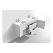 bathroom vanity with double sink 60 Moreno Bath High Gloss White Rich Finish