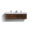 best double sink vanities Moreno Bath Rosewood Durable Finish