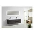 bathroom vanity closeout clearance Moreno Bath Dark Grey Oak Durable Finish