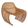 patterned arm chair Oggetti Chairs Leather, open weave