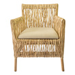 beige side chair Oggetti Dining Room Chairs Rattan