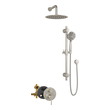bathtub shower faucet system Pulse Shower Systems Brushed Nickel