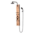 glass shower panels for walls Pulse Oil-Rubbed Bronze - Brushed Copper