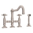 stainless commercial sink Rohl main SATIN NICKEL