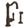 Kitchen Faucets Rohl ITALIAN KITCHEN TUSCAN BRASS ROHL KITC FCT & TRIM A3650LPWSTCB-2 824438236264 Kitchen Faucet Kitchen Single Hole Brass TUSCAN BRASS 