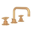 modern faucet brands Rohl Lavatory Faucet Bathroom Faucets SATIN GOLD Transitional