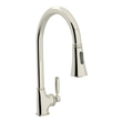 retractable kitchen faucet Rohl Pull-Down Kitchen Faucets POLISHED NICKEL Transitional