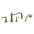 Hand Showers Rohl PERRIN & ROWE BATH SATIN NICKEL ROHL TUB FILLER U.3747LS-STN 824438244115 N/A Bathroom Nickel Satin Nickel 