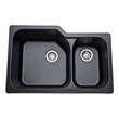 large 2 bowl kitchen sink Rohl KITCHEN SINKS Double Bowl Sinks MATTE BLACK Traditional