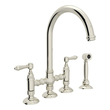 brushed kitchen sink Rohl Kitchen Faucet Kitchen Faucets Polished Nickel Traditional