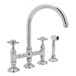 bronze kitchen faucet with stainless sink Rohl Kitchen Faucet Kitchen Faucets Polished Chrome Traditional
