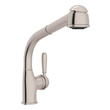 black ss sink Rohl Pull-Out Kitchen Faucets Satin Nickel Traditional