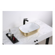 all drawer bathroom vanity Ruvati Bathroom Sink Gold / White
