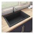 long basin sink Ruvati Kitchen Sink Midnight Black