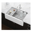 white single basin undermount kitchen sink Ruvati Kitchen Sink Arctic White