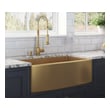 30 inch fireclay sink Ruvati Kitchen Sink Brass Tone Matte Gold