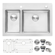 34 stainless steel kitchen sink Ruvati Kitchen Sink Stainless Steel